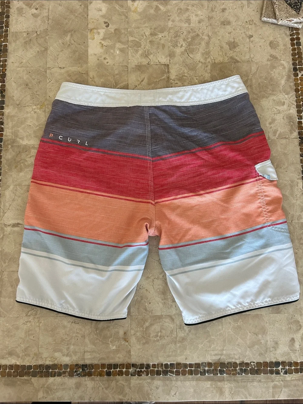 RIP CURL Statepark Mens Boardshorts (surf craft) Multicolor Stripes Size 34